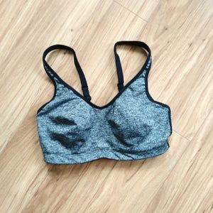 Victoria Secret Sport Grey/ Black Full Support Bra